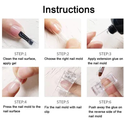 8 Pcs Polygel Nail Kit – Complete DIY Nail Extension Kit